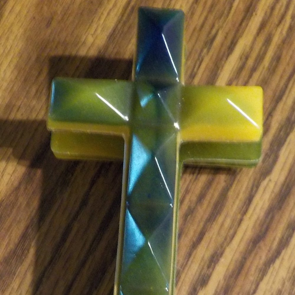 Tight Flight Flag Clip - Blue & Yellow Cross